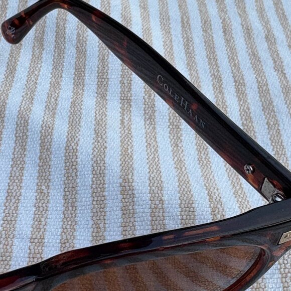 Cole Haan C16090 21 Polarized Retro Sunglasses Tortoise Brown Polarized - Picture 3 of 9